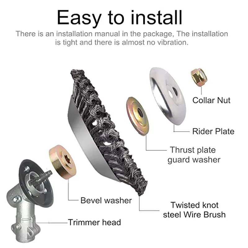 Upgraded 6/8 inch weed brush c - Gardening Tools Sale recension och pris
